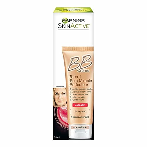 مرطب للوجه مضاد للشيخوخة خفيف متوسط Garnier SkinActive BB Cream Anti-Aging Face Moisturizer, Light Medium, 2.5 Ounce