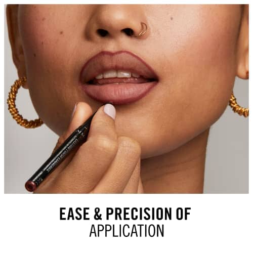 قلم تحديد الشفاه الأوتوماتيكي من ريميل لاستينج فينيش إكساجيريت Rimmel Lasting Finish Exaggerate Automatic Lip Liner - Rich, Smooth Formula for Long Lasting Lip Looks - 45 Epic Burgundy, .01oz