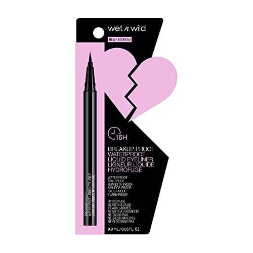 قلم تحديد العيون السائل المضاد للماء من ويت ان وايلد ميجا لاست بريك اب Wet n Wild Mega Last Breakup Proof Liquid Waterproof Eyeliner Brush Tip Pen | Quick Drying | Smudge Resistant| Long Lasting 16 Hour Wear| Precise Ultra Fine | Black