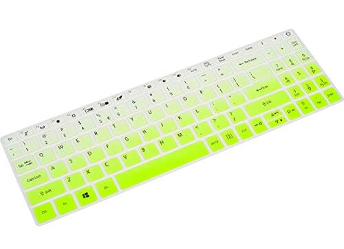 غطاء لوحة مفاتيح سيليكون Silicone Keyboard Cover Skin for Acer Aspire 5 Slim Laptop A515-46 A515-45/45G A515-56/56T/56G A515-55 A515-55T/55G A515-54/54G A515-53/53G/53K A515-52 A515-45/45G, Ombre Green