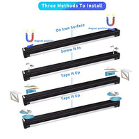 شريط إضاءة أسود 10 وات 1 قدم Black Light Bar 10W 1ft LED Blacklight LED bar for Fluorescent Tapestry Poster Body Paint Glow Party UV Strip Lights for Cabinet and Display Magnetic THLITURE 2 Pack