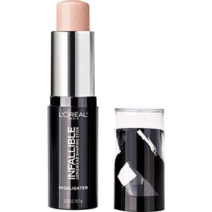 قلم تحديد المكياج من لوريال باريس إنفاليبل طويل الثبات يدوم حتى 24 ساعة L'Oreal Paris Makeup Infallible Longwear Highlighter Shaping Stick, Up to 24hr Wear, Buildable Cream Highlighter Stick, 41 Slay in Rose, 0.3 oz.