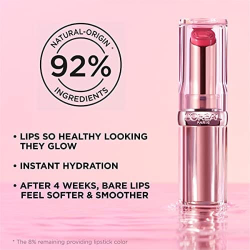 أحمر شفاه مرطب جلو بارايس من لوريالL’Oréal Paris Glow Paradise Hydrating Balm-in-Lipstick with Pomegranate Extract, Beige Eden