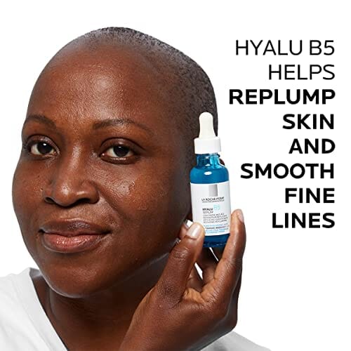 مصل حمض الهيالورونيك النقي من لاروش بوساي La Roche-Posay Hyalu B5 Pure Hyaluronic Acid Serum for Face, with Vitamin B5, Anti-Aging Serum for Fine Lines and Wrinkles, Hydrating Serum to Plump and Repair Dry Skin, Safe on Sensitive Skin