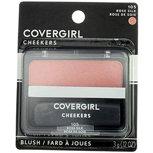 أحمر خدود كوفر جيرل تشيكرز CoverGirl Cheekers Blush, Rose Silk 105, 0.12 oz (12 Pack) (Bundle)