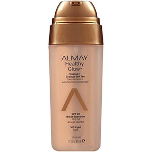 مكياج ألماي المتوهج الصحي والسمرة الذاتية التدريجية Almay Healthy Glow Makeup & Gradual Self Tan, Light