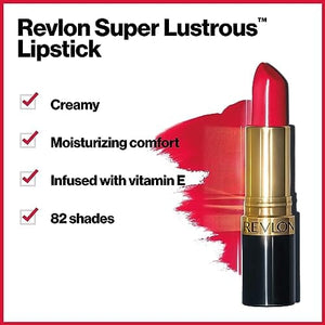 أحمر شفاه سوبر لامع من ريفلون 424 جمشت شل Super Lustrous Lipstick by Revlon 424 Amethyst Shell