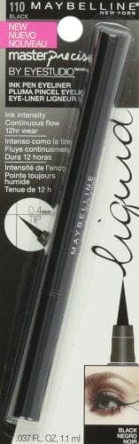 محدد عيون سائل من ميبيلين نيويورك آي ستوديو ماستر بريسيس رقم 110 أسود Maybelline New York Eye Studio Master Precise Liquid Eyeliner, No.110 Black, 0.037 Fluid Ounce