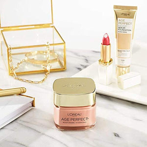 مرطب للوجه مضاد للشيخوخة من لوريال باريس إيج بيرفكت روزي تون مضاد للشيخوخة L'Oreal Paris Age Perfect Rosy Tone Anti-Aging Face Moisturizer, Renew & Revive Healthy Tone, Fragrance Free, 1.7 oz