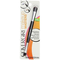 فرشاة كوفر جيرل ميك اب ماسترز لظلال العيون وكحل العيون المزدوجة CoverGirl Makeup Masters Dual Eyeshadow & Eyeliner Brush 1 ea