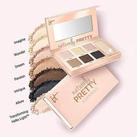 لوحة ظلال العيون الفاخرة IT Cosmetics Naturally Pretty Essentials - Luxe Eyeshadow Palette - Travel Size - 6 Matte Shades & 1 Transforming Satin Shade - With Anti-Aging Hydrolyzed Collagen, Silk & Peptides - 0.092 oz