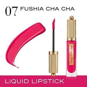 أحمر شفاه سائل بورجوا روج فيلفيت إنك (07 فوشيا تشا تشا) Bourjois Rouge Velvet Ink Liquid Lipstick (07 Fushia Cha Cha)