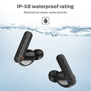 سماعات أذن لاسلكية تعمل بتقنية البلوتوث Monster N-Lite Clear Talk Wireless Earbuds Bluetooth 5.3 Headphones with CVC 8.0 Noise Reduction, IPX8 Waterproof in-Ear Stereo Earphones 60H Playtime, with Fast Charging for Sport