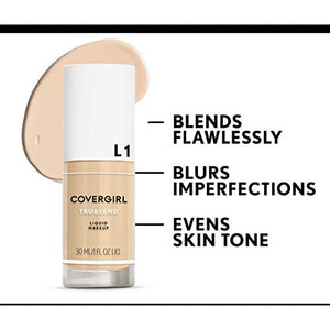 كريم أساس سائل تروبلند من كوفرجيرل COVERGIRL truBlend Liquid Foundation Makeup Tawny D5, 1 oz (packaging may vary) (Pack of 4)