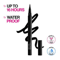 قلم تحديد العيون السائل المضاد للماء من ويت ان وايلد ميجا لاست بريك اب Wet n Wild Mega Last Breakup Proof Liquid Waterproof Eyeliner Brush Tip Pen | Quick Drying | Smudge Resistant| Long Lasting 16 Hour Wear| Precise Ultra Fine | Black