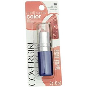 أحمر شفاه ملون مستمر من كوفر جيرل CoverGirl Continuous Color Lipstick, Sugar Almond [010], 0.13 oz (Pack of 11)