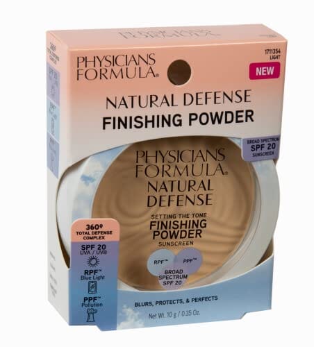 بودرة تثبيت للوجه والتشطيب من فيزيشينز فورميولا ناتشورال ديفينس Physicians Formula Natural Defense Setting Powder, Face & Finishing Powder, SPF 20 Light | Dermatologist Tested, Clinicially Tested