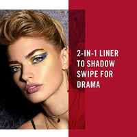 ريميل لندن ووندر سوايب قلم تحديد العيون اللامع 2 في 1 إلى ظلال العيون RIMMEL London Wonder Swipe 2-in-1 Glitter Eyeline to Eyesahdow, 014 Fashun, Metallic