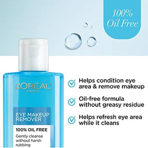 مزيل مكياج العيون من لوريال باريس كلين أرتيست L'Oreal Paris Clean Artiste Oil Free Eye Makeup Remover, 2 Count