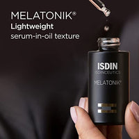 مصل ليلي مضاد للشيخوخة ISDIN Melatonik, Overnight Recovery Anti-Aging Benefits Night Serum, 3-in-1 Repairs, Restores and Brightens with Melatonin, Bakuchiol, Vitamin C…