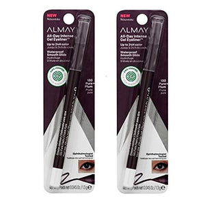 مجموعة مكونة من قطعتين من محدد عيون جل مكثف طوال اليوم من ألماي Pack of 2 Almay All-Day Intense Gel Eyeliner, Pure Plum 130