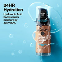 كريم أساس سائل من ريفلون كولورستاي مكياج للوجه للبشرة العادية والجافة Liquid Foundation by Revlon, ColorStay Face Makeup for Normal and Dry Skin, SPF 20, Longwear Medium-Full Coverage with Matte Finish, Oil Free, 400 Caramel, 1.0 Oz (Pack of 4)