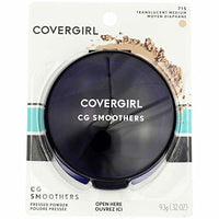 بودرة مضغوطة ناعمة شفافة متوسطة [715] 0.32 أونصة (عبوة من 3 قطع) CoverGirl Smoothers Pressed Powder, Translucent Medium [715] 0.32 oz (Pack of 3)