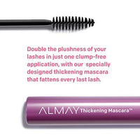 ماسكارا ألماي المقاومة للماء لزيادة حجم وطول مكياج العيون Almay Waterproof Mascara, Thickening Volume & Length Eye Makeup, Ophthalmologist Tested, Fragrance Free, Hypoallergenic, Black, 0.26 Oz