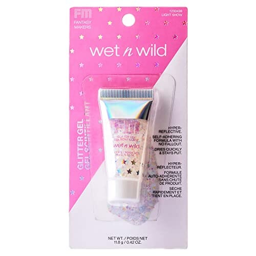 بودي جليتر ويت ان وايلد فانتسي ميكرز جلتر جل للوجه والجسم Body Glitter Wet n Wild Fantasy Makers Glitter Gel for Face and Body, White Light Show