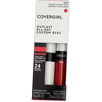 لون الشفاه كوفرجيرل أوتلاست أول داي كوستوم ريدز COVERGIRL Outlast All-Day Custom Reds Lip Color, Your Classic Red (Pack of 4)