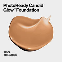 كريم أساس كانديد جلو مويستشر جلو مضاد للتلوث من ريفلون Revlon PhotoReady Candid Glow Moisture Glow Anti-Pollution Foundation with Vitamin E & Prickly Pear Oil, Anti-Blue Light Ingredients, without Parabens, Pthalates, & Fragrances, Honey Beige, 0.75 oz