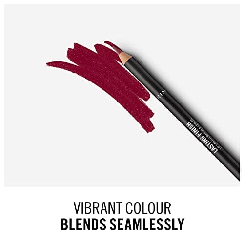 قلم تحديد الشفاه الناعم الذي يدوم 8 ساعات من ريميل  - Rimmel Lasting Finish 8HR Soft Lip Liner Pencil - Vibrant, Blendable Formula to Lock Lipstick in Place for 8 Hours - 880 Wine, .04oz