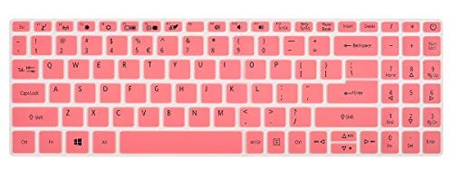 غطاء لوحة المفاتيح وردي Keyboard Cover Skin for Acer Aspire 5 Slim Laptop A515-46 A515-45/45G A515-56/56T/56G A515-55 A515-55T/55G A515-54/54G A515-53/53G/53K A515-52 A515-45/45G, Acer Aspire 3 A315, Pink