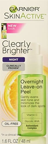 غارنييه سكين أكتيف كليرلي برايت ليف-أون مقشر Garnier SkinActive Clearly Brighter Overnight Leave-on Peel, 1.6 fl. oz.