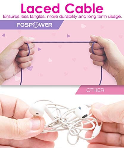 سماعات رأس للأطفال مع آذان قطط FosPower Kids Headphones with LED Cat Ears, 3.5mm On-Ear Wired Headset with Laced Cables for iPad/Smartphones/PC/Kindle/Tablet/Laptop/School (Max Volume 85dB) - Hot Pink/Purple