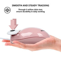 ماوس سلكي لطيف على شكل ضفدع OTYSRH Wired Mouse Cute Animal Cartoon Pink Frog Shaped Mouse Small USB Corded Optical Mouse 1600 DPI Portable Travel Mini Mice for Computer/PC/Laptop/Tablet/Mac for Kids/Girls/Adults