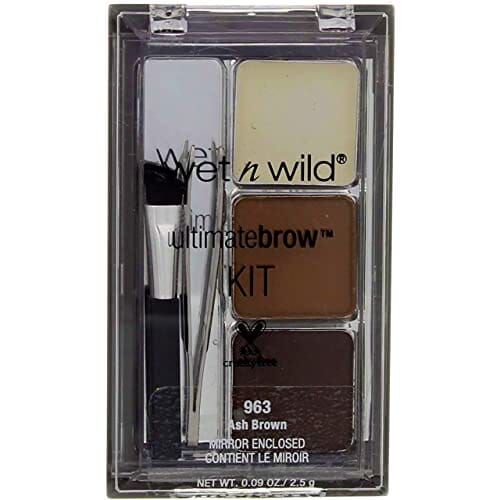 مجموعة حواجب ألتيميت من ويت إن وايلد عبوة من 3 قطع بني رمادي Wet N Wild Ultimate Brow Kit, #963 Ash Brown - 1 Kit, Pack of 3