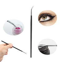 فرشاة آيلاينر بزاوية رفيعة Fine Angled Eyeliner Brush, Fine Point Eyeliner Brush, DogieLyn Eyeliner Stencils Wing Tips, Silicone Eyeliner Aid, Eyeliner Applicator Tool, Ultra thin Precision Eye Liner Makeup Brushes Set