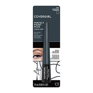 محدد عيون سائل بيرفكت بوينت بلس من كوفرجيرل Covergirl Perfect Point Plus Liquid Eyeliner, Charcoal, Shelf Pack of 2