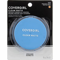 بودرة مضغوطة مضغوطة للتحكم في الزيت CoverGirl Clean Oil Control Compact Pressed Powder, Medium Light [535], 0.35 oz (Pack of 3)