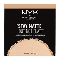 إن واي إكس بروفيشنال ميك أب ستاي ماتي لكن ليس كريم أساس بودرة مسطحة بيج متوسط NYX PROFESSIONAL MAKEUP Stay Matte But Not Flat Powder Foundation, Medium Beige, 0.26 Ounce (Pack of 1)