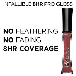 لوريال باريس إنفاليبل جلوس جليستينينج بيري L'Oreal Paris Infallible 8 HR Pro Gloss, Glistening Berry, 0.21 fl. oz.