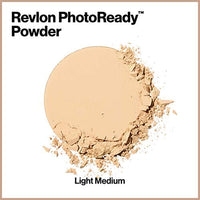 بودرة وجه من ريفلون فوتو ريدي مكياج للوجه طويل الأمد Face Powder by Revlon, PhotoReady Blurring Face Makeup, Longwear Medium- Full Coverage with Flawless Finish, Shine & Oil Free-Fragrance Free, 020 Light Medium, 0.30 Oz