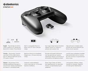 وحدة تحكم الألعاب اللاسلكية SteelSeries Stratus Duo Wireless Gaming Controller – Compatible with Android, Windows, VR, and Chromebooks – Dual-Wireless Connectivity – High-Performance Materials – Supports Fortnite Mobile