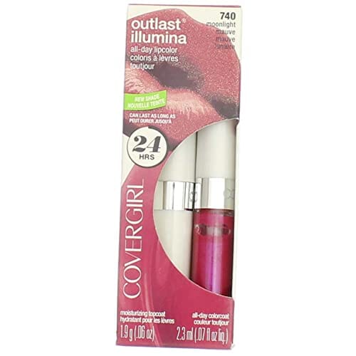 لون شفاه أوتلاست 740 مونلايت موف (عبوتان) Covergirl Outlast Lipcolor, 740 Moonlight Mauve(2 Pack)