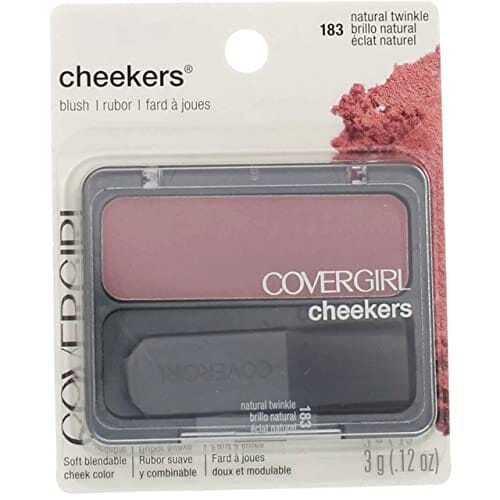 كوفر جيرل - أحمر الخدود تشيكرز توينكل الطبيعي CoverGirl Cheekers Blush, Natural Twinkle [183], 0.12 oz (Pack of 2)