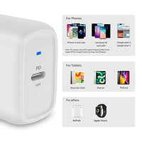 شاحن جداري بمنفذ واحد للأجهزة اللوحية والهواتف Amazon Basics 20W One-Port USB-C Wall Charger with Power Delivery PD for Tablets & Phones (iPhone 14/13/12/11/X, iPad, Samsung)-White (non-PPS)