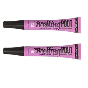 مجموعة من 2 أحمر شفاه سائل من كوفر جيرل ميلتنج بوت Pack of 2 CoverGirl Melting Pout Gel Liquid Lipstick, Gelfriend 1352