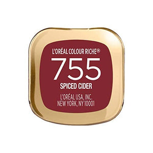 احمر الشفاه لوريال باريس ميك اب كولور ريتش اوريجينال كريمي مرطب ساتان L'Oreal Paris Makeup Colour Riche Original Creamy Hydrating Satin Lipstick, 755 Spiced Cider, 1 Count