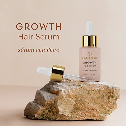 مصل نمو الشعر النباتي Lanmeri Vegan Hair Growth Serum - Natural Hair Regrowth and Hair Loss Treatments for Women & Men - Scalp Serum for Thinning Hair and Hair Loss - Fuller-looking, Thicker and Healthier Hair in 90 Days, All Hair Types